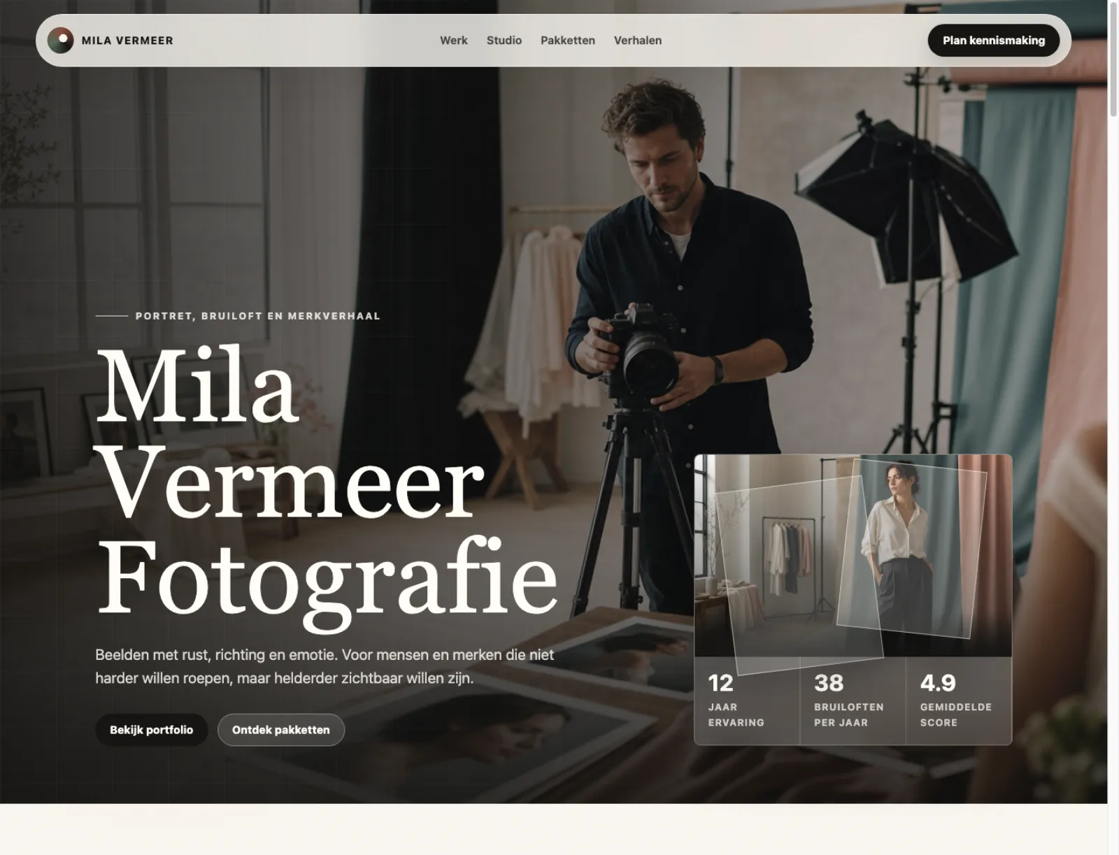 Mila Vermeer Fotografie — photography website