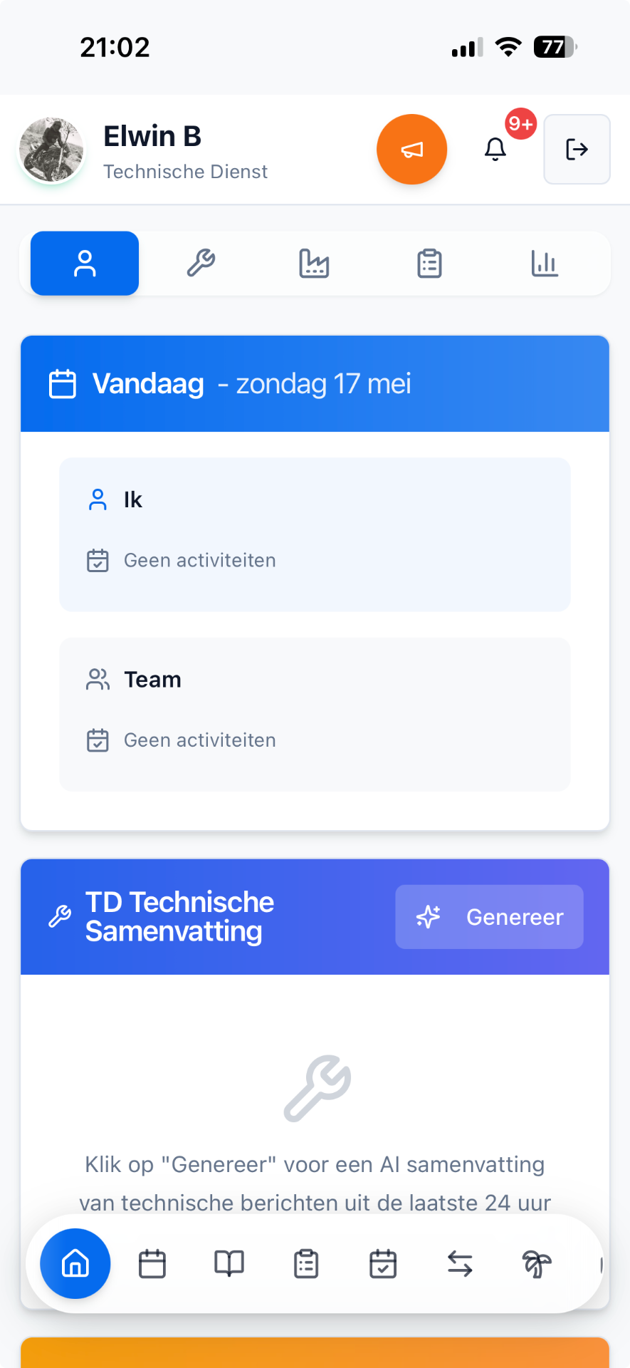 Teamplanner — for the shop floor